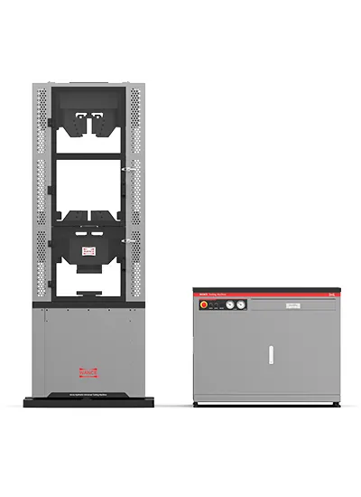Servo-Hydraulic Universal Testing Machine, Dual Space, Wedge Action Grip