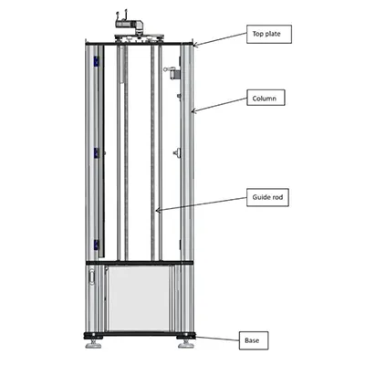 High-stability frame with precision guide system